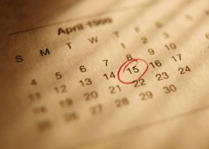 April 15 Tax Season deadline