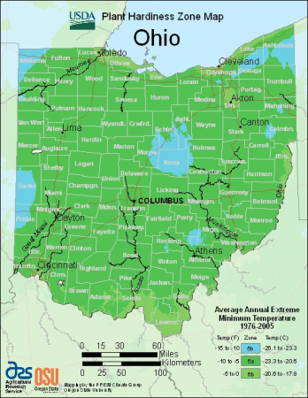 Ohio-plant-hardiness-zone-map
