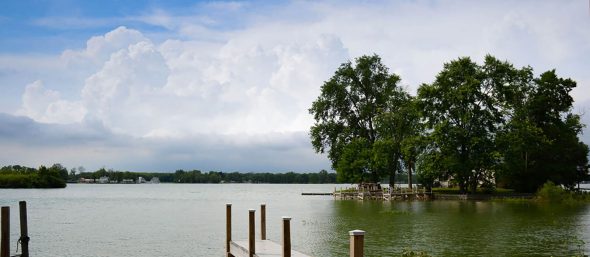 Landscape photo of a lake.