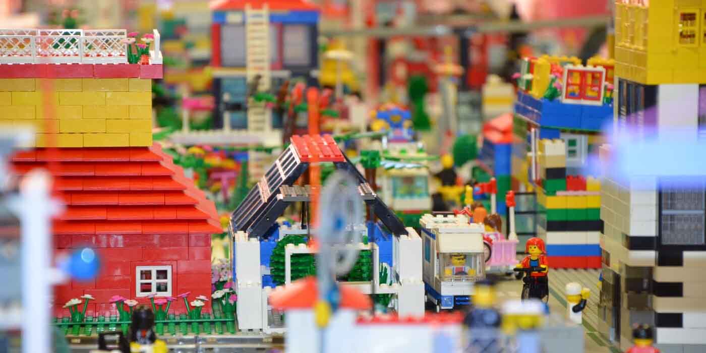 Legoland Discovery Center Columbus - city scene made out of LEGO