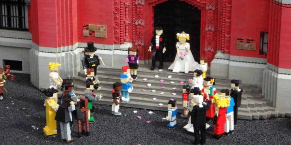 Legoland Discovery Center Columbus - wedding scene made out of LEGO